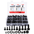 Metric Flange Bolt and Nut Assortment Kit 320pcs - Organized High