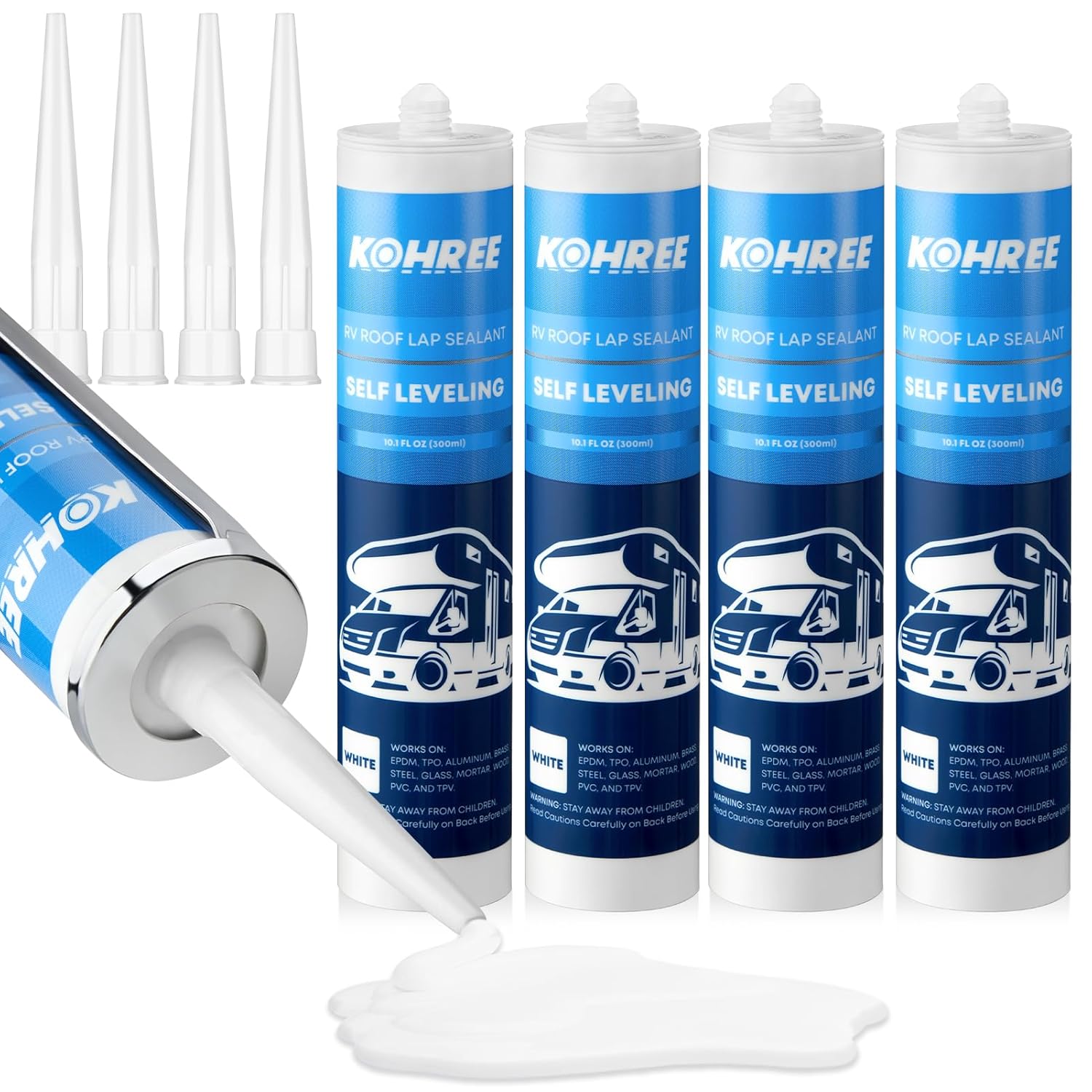 Kohree RV Roof Sealant 4 Pack for Effective Roof Maintenance