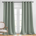 NICETOWN Blackout Curtains 95 in Long Sage Green - Energy Saving