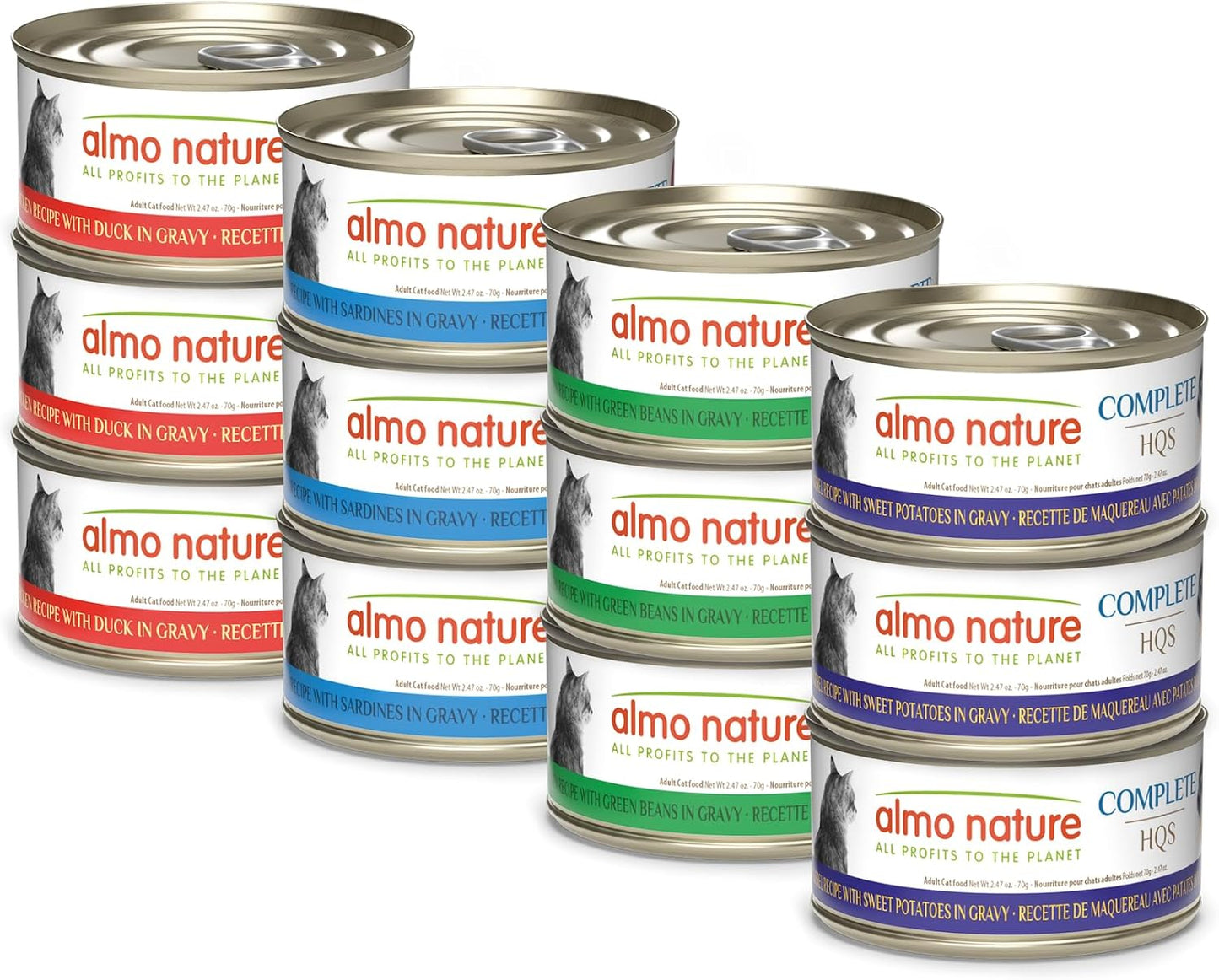 HQS Complete Wet Cat Food Variety Pack - Grain Free Delights