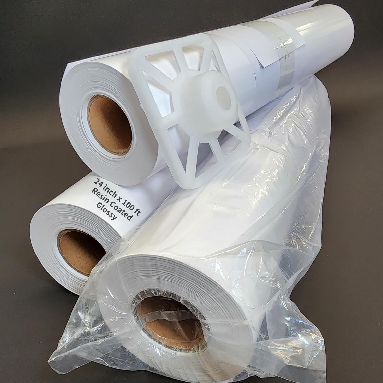 Premium RC Glossy Photo Paper Roll 24 inch x 100 ft for Inkjet