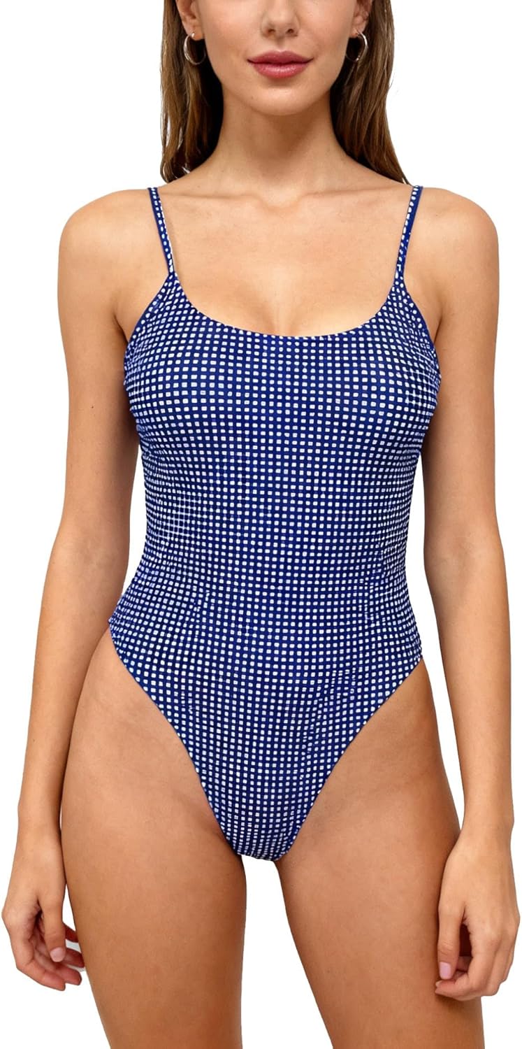 Women's Sexy One Piece Bathing Suit with High Cut Leg Design