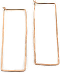 Thin Hammered Hoop Earrings - Elegant Lightweight Hoops