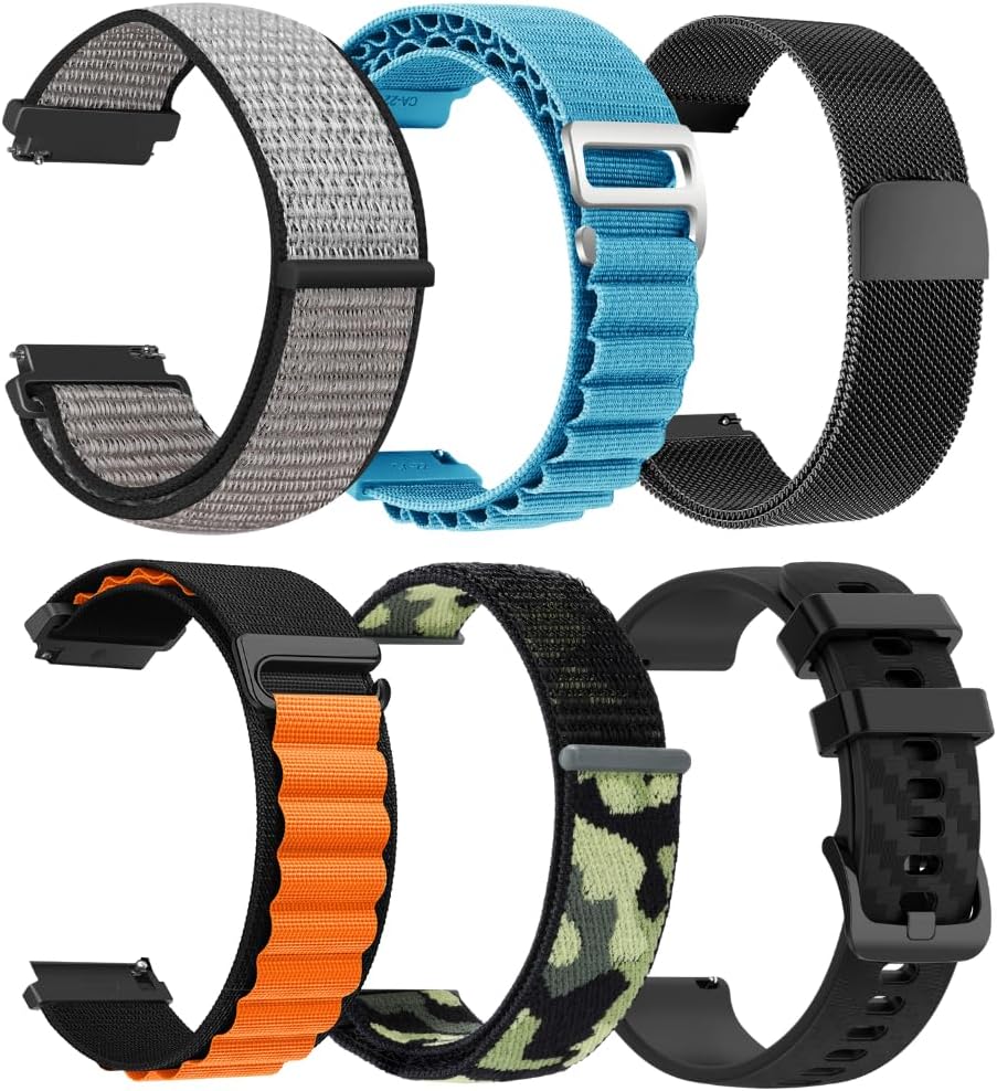 Durable 22mm Smartwatch Band for Adjustable Secure Fit