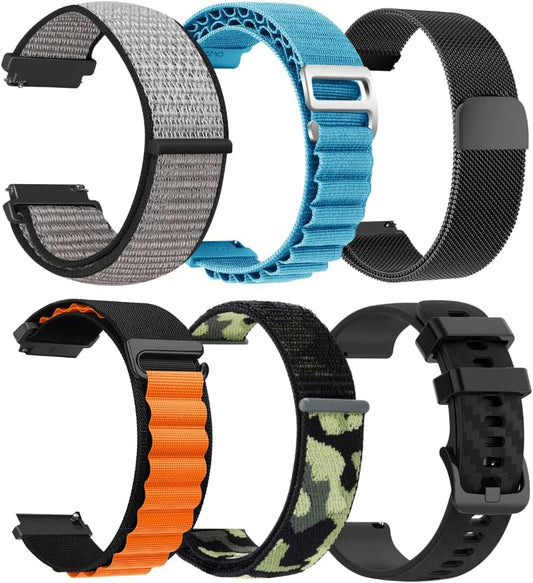 Durable 22mm Smartwatch Band for Adjustable Secure Fit