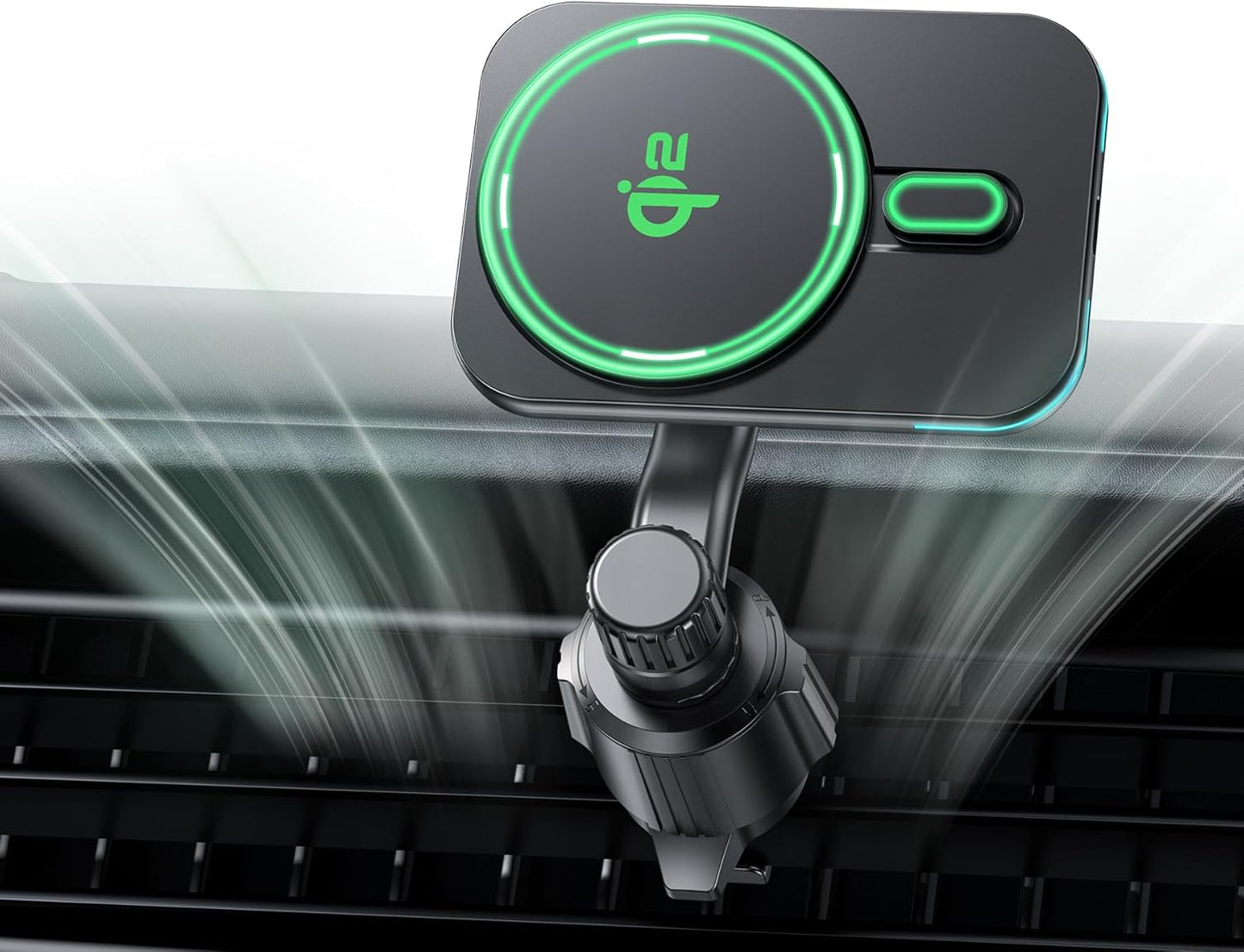 Qi2-Certified MagSafe Car Charger Mount for Fast Wireless Charging