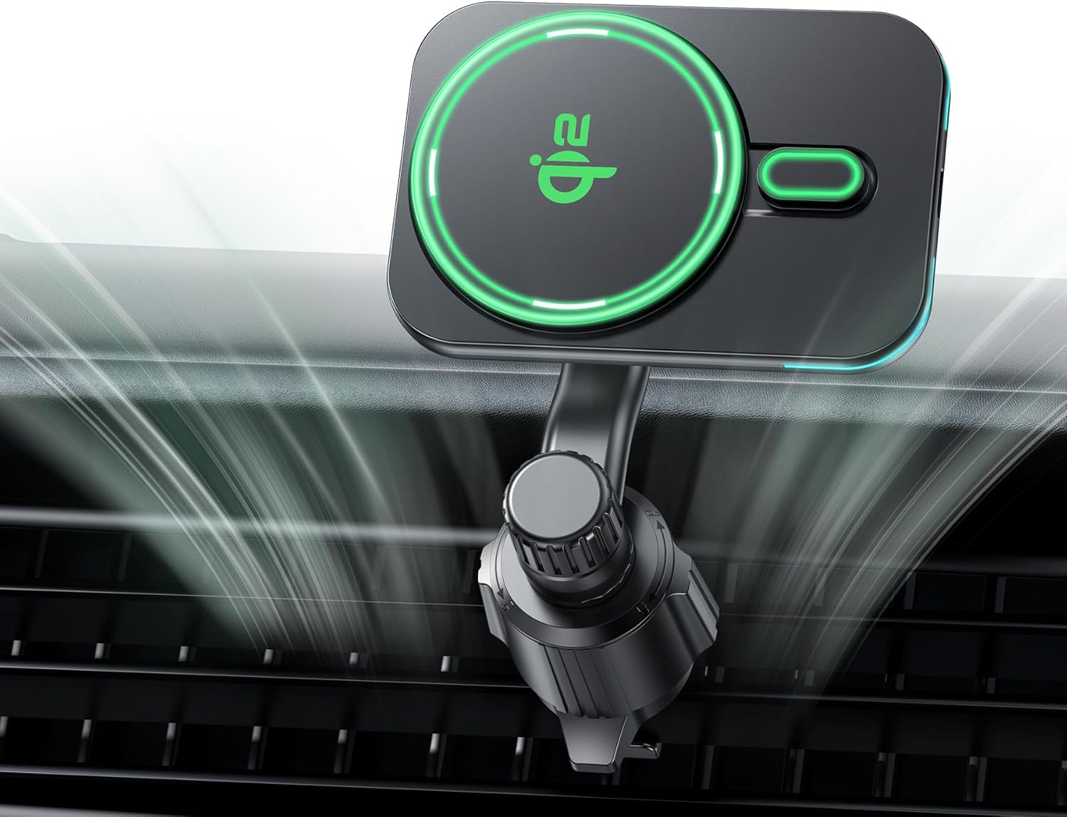Qi2-Certified MagSafe Car Charger Mount for Fast Wireless Charging