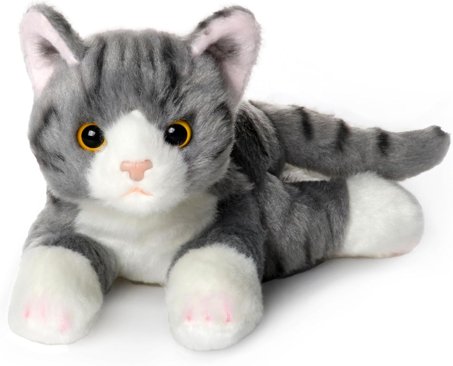 Realistic 8 Inch Stuffed Cat Plush - Bearington Collection