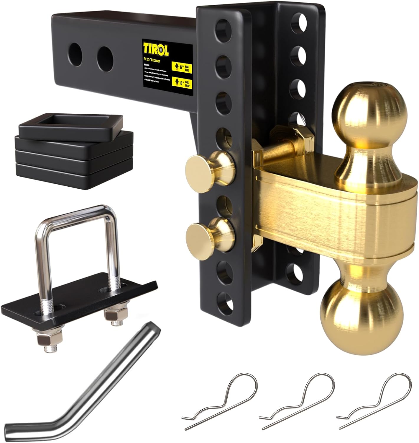 TIROL 2.5 inch Trailer Hitch for Heavy Duty Towing Needs