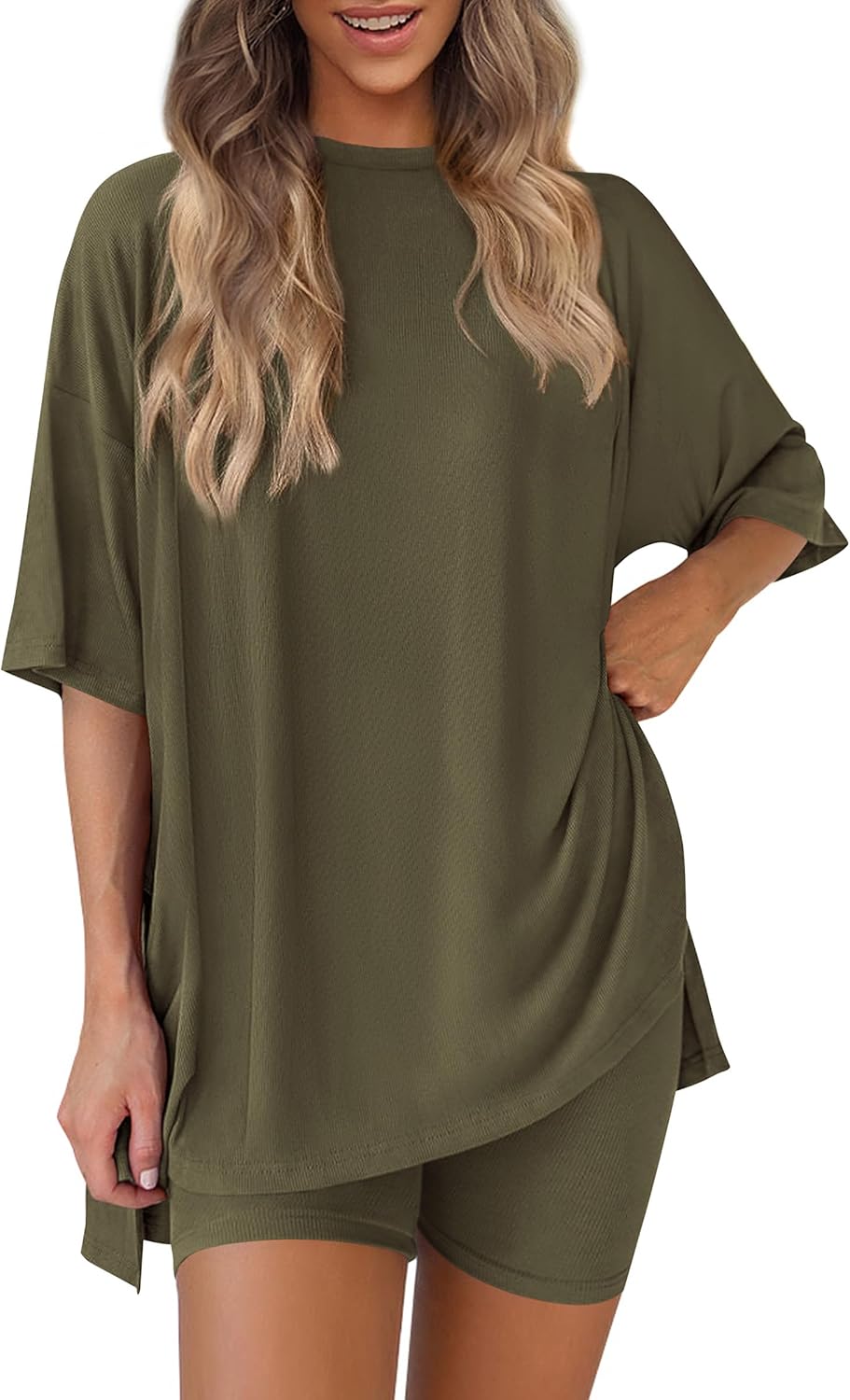 PRETTYGARDEN Women's Two Piece Lounge Set for Summer Travel