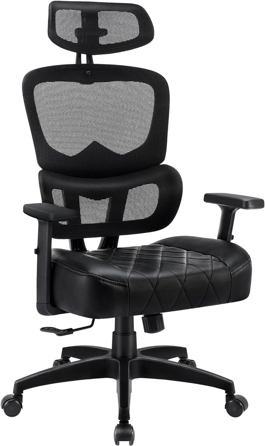 VECELO Ergonomic Mesh Office Chair with Headrest & Lumbar Support