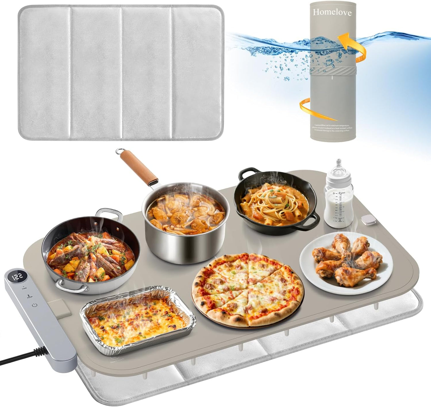 Homelove Food Warming Mat Waterproof - Perfect for Parties