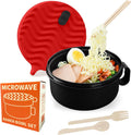 BPA-Free Red Ramen Cooker - College Dorm Must-Have!