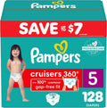 Pampers Diapers Cruisers 360 Size 5 - Pull-On 128 Count