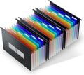 ThinkTex Plastic Expanding Hanging File Folders - 7 Pocket Legal/Ltr