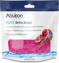 Aqueon PURE Betta Beads - Clear Water & Enrichment for Bettas
