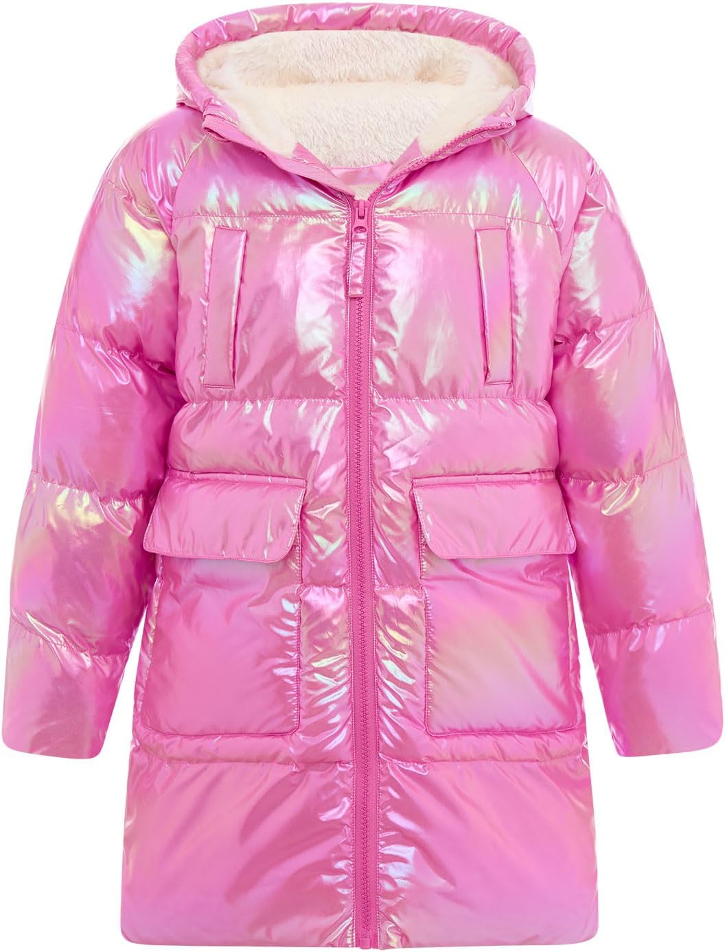 Cutemile Girls Winter Long Fleece Coat Parka Puffer Jacket