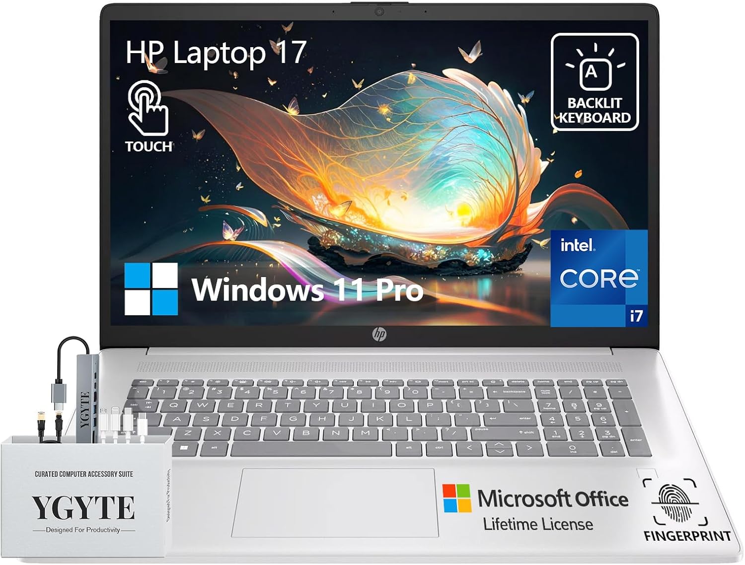 HP 17 Inch Touchscreen Laptop with Intel i7 and 64GB RAM