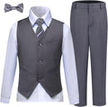 Boys Suits Slim Fit Toddler Tuxedo Suit Set - Elegant Occasion Wear