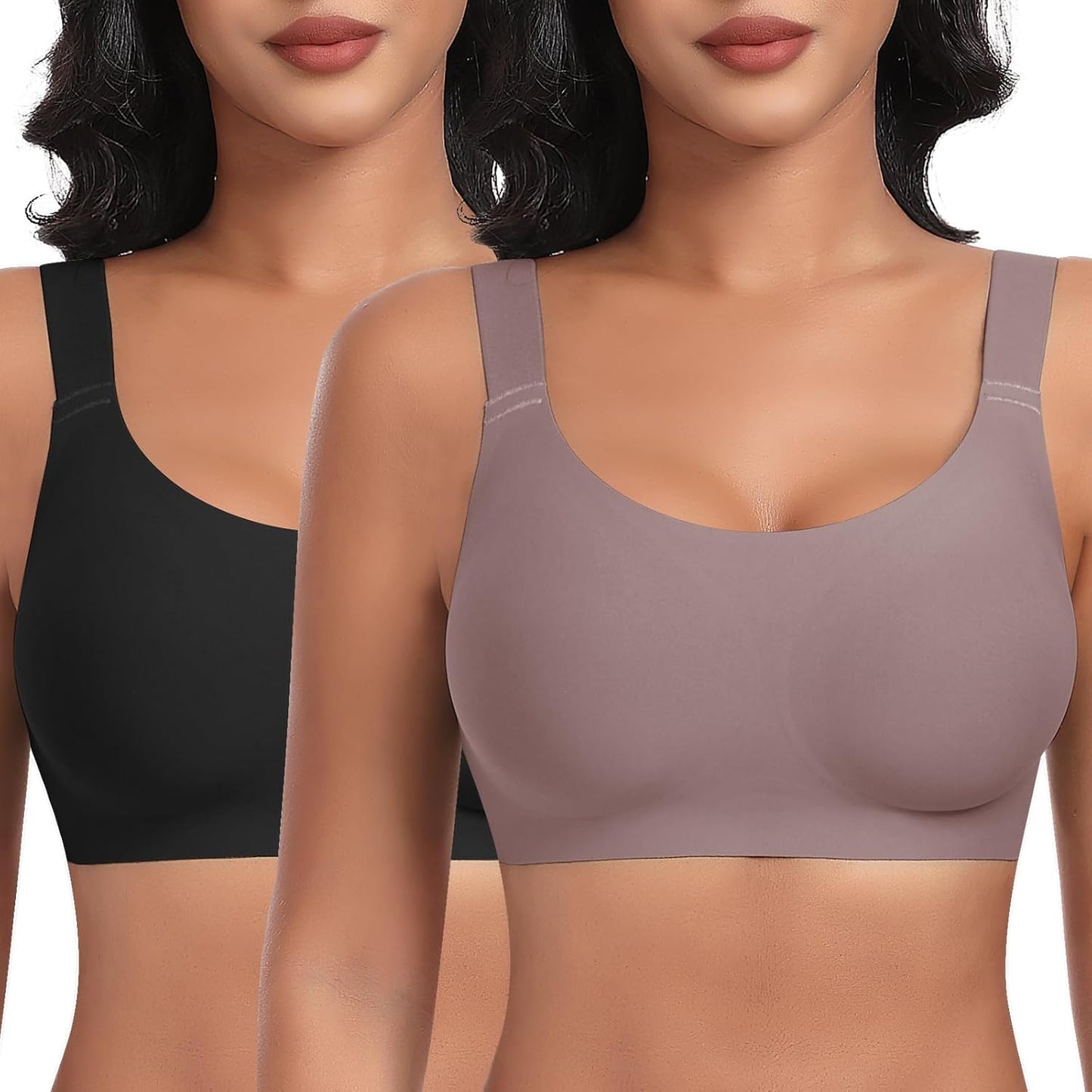 Wireless Bras for Women No Underwire Seamless Full Coverage