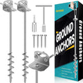 25 in Ground Anchors Screw in - Heavy Duty Mobile Home & Shed Anchors