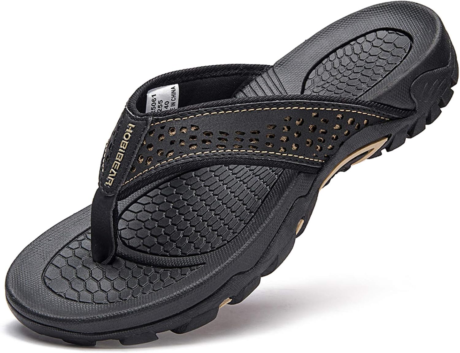 GUBARUN Mens Sport Flip Flops with Comfort and Arch Support
