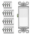 3 Way Decorator Paddle Rocker Wall Light Switch (20 Pack) - Reliable