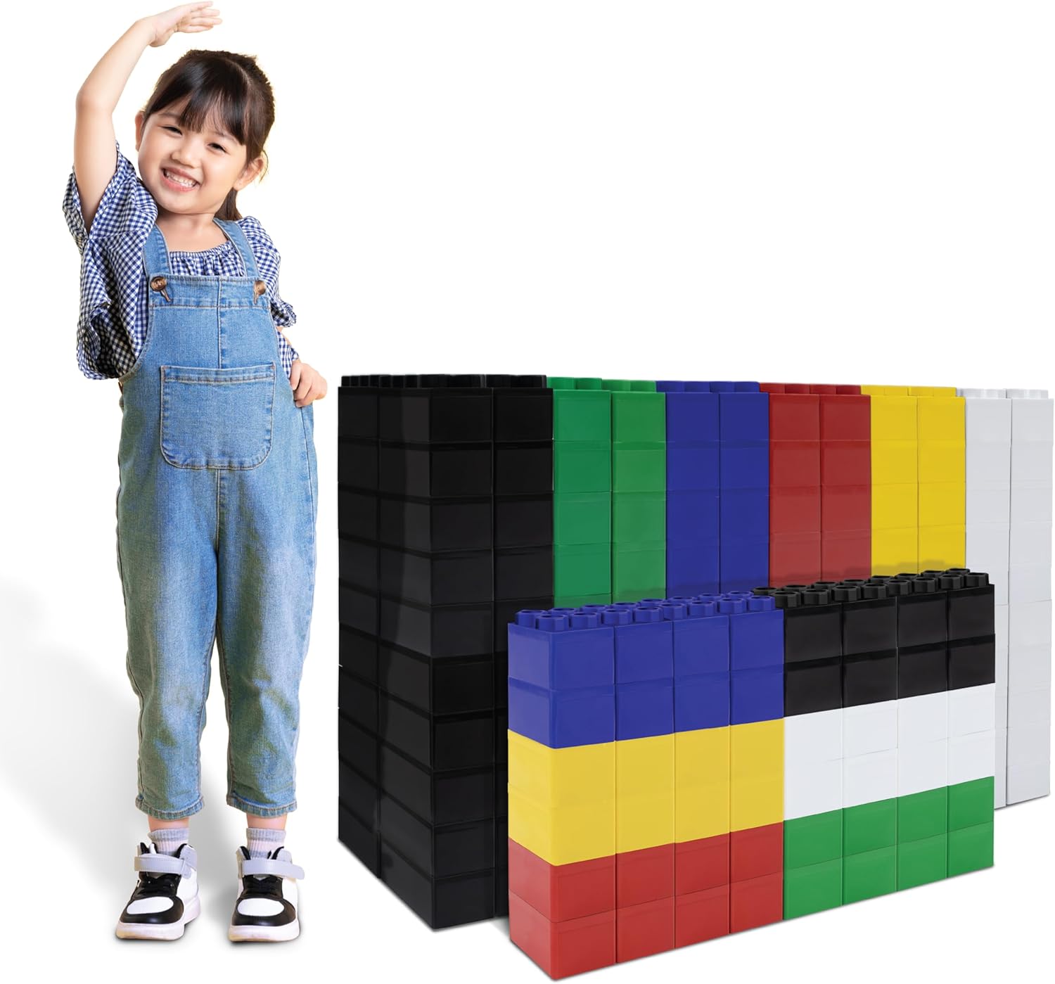 Large Building Blocks for Kids Ages 3-8 - 288 Piece Mega Set