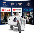 Smart Android Projector with Native 1080P & 4K Support - Portable Home
