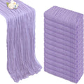 Lilac Purple Cheesecloth Table Runner 35 x 120 in - 12 Pack