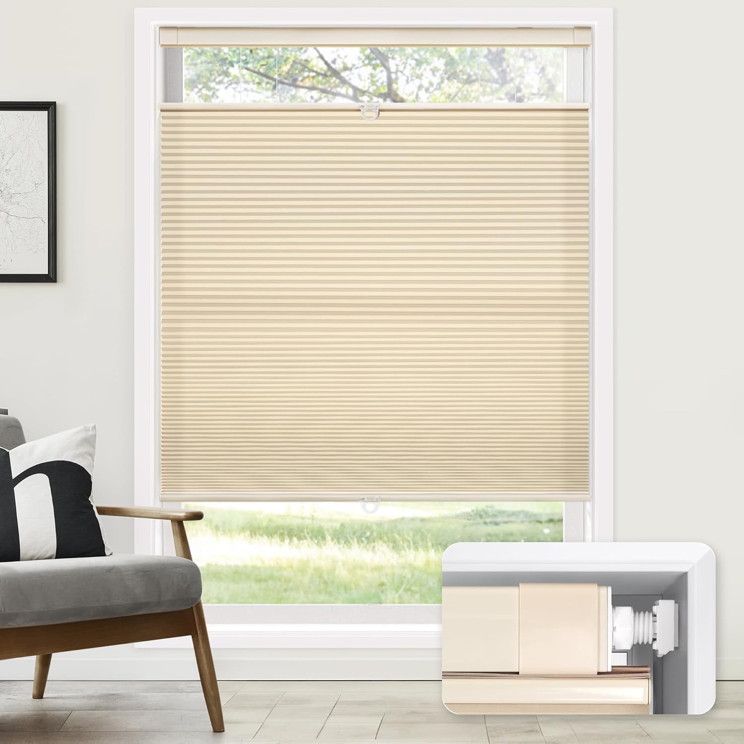 Cordless Cellular Shades for Home by LazBlinds - Light Filtering