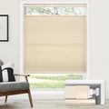 36in x 48in Beige Cordless Cellular Shades TDBU - No Drill Install