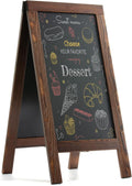 Sandwich Board 40in x 20in Solid Pine Wood Chalkboard - Rustic Outdoor