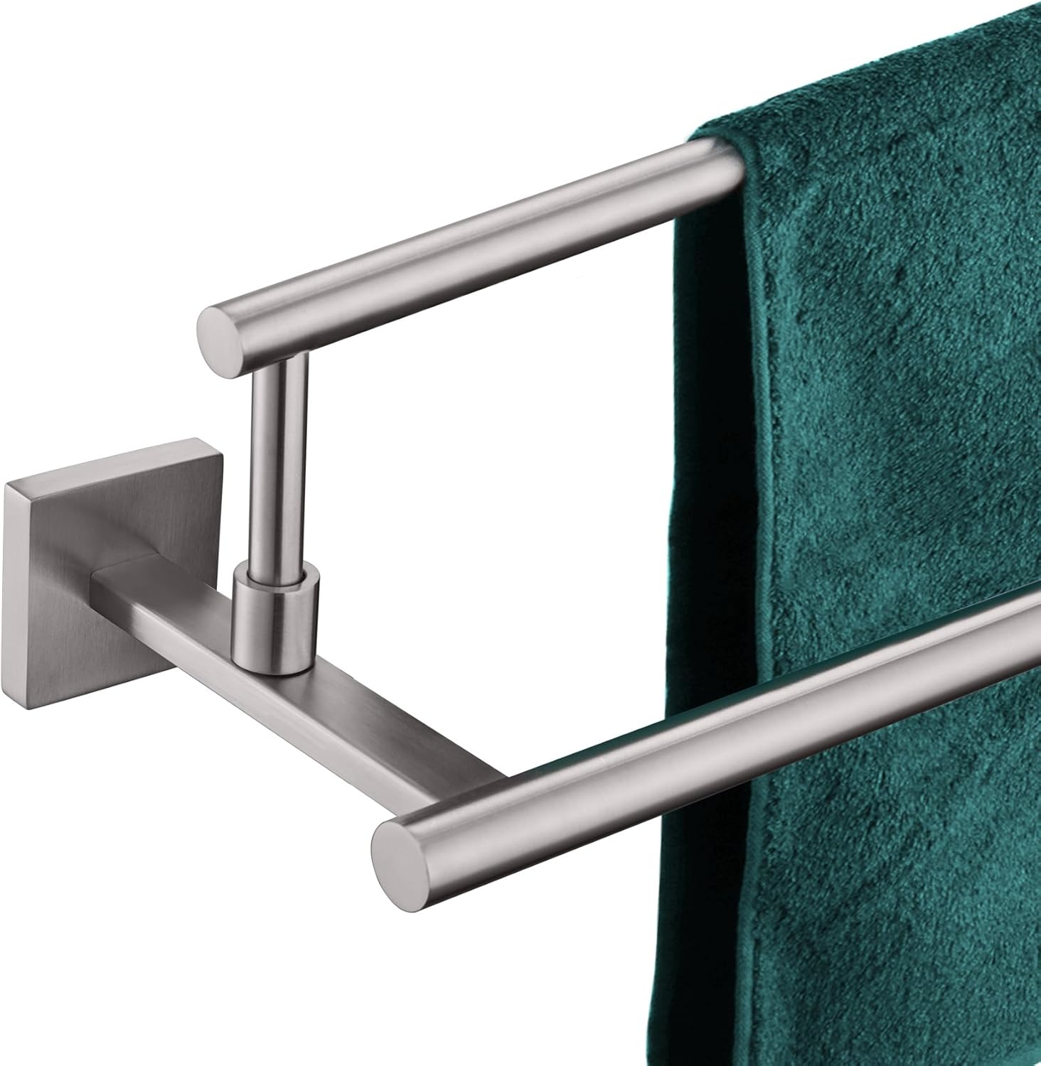 KOKOSIRI Hand Towel Holder Brushed Nickel 20-Inch Double Bars