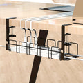 Under Desk Cable Management Tray - No Drill 16 Cord Organizer