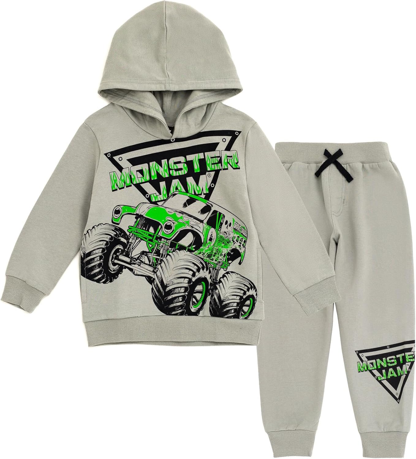 Monster Jam Grave Digger Fleece Pullover Hoodie & Pants Set