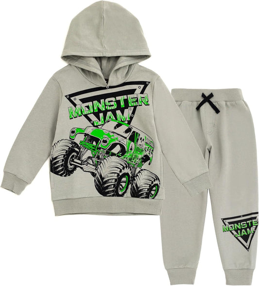 Monster Jam Grave Digger Fleece Pullover Hoodie & Pants Set