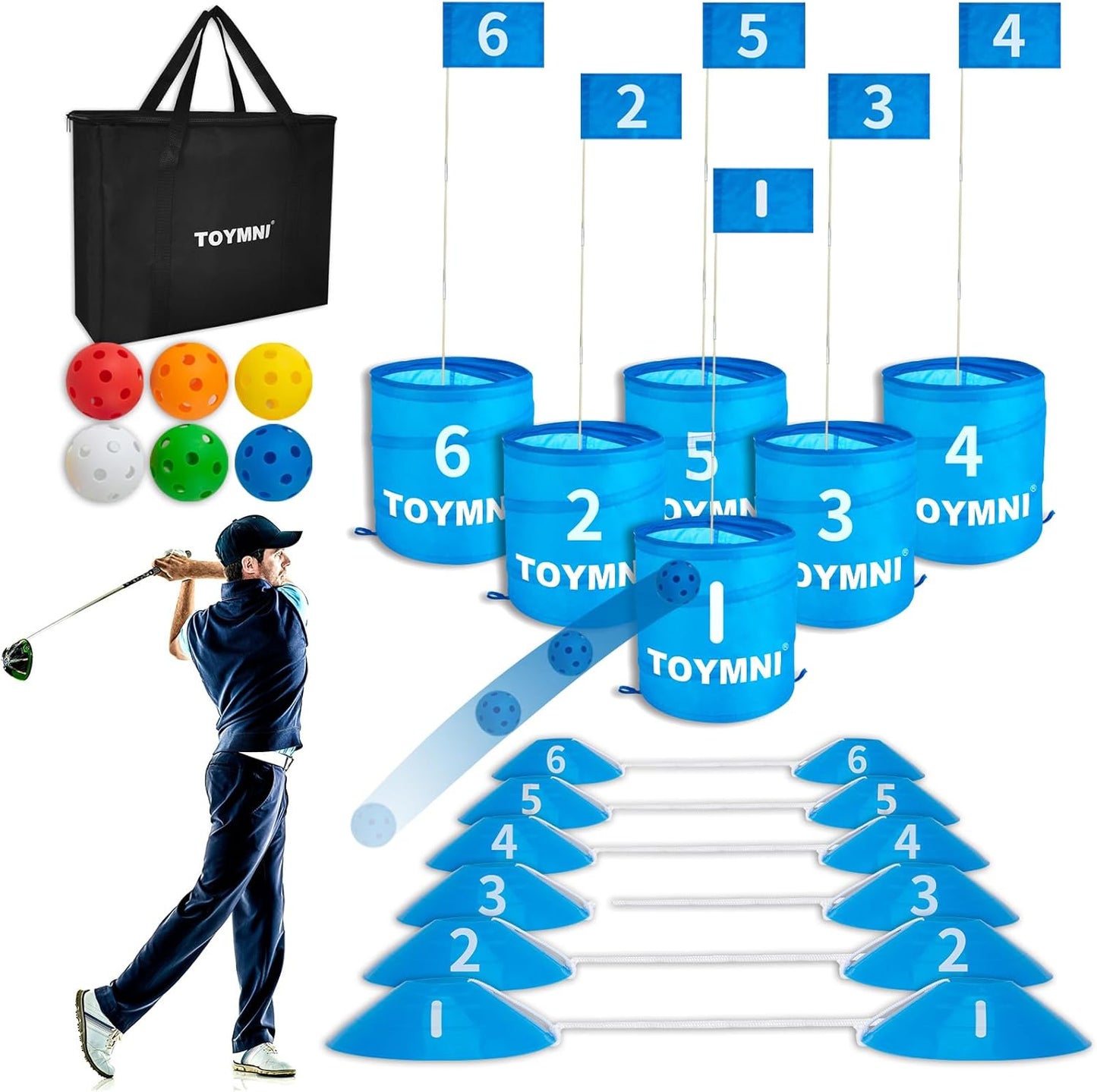 Portable Golf Practice Game for Family Fun