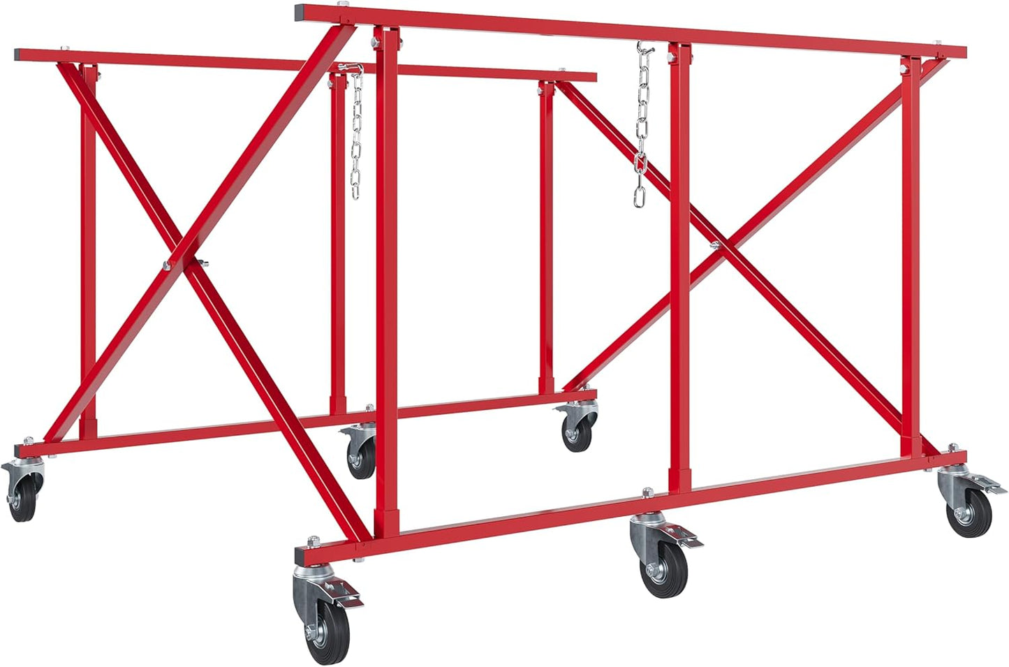 KUAFU Folding Truck Bed Cart Dolly for Large Auto Parts Transport