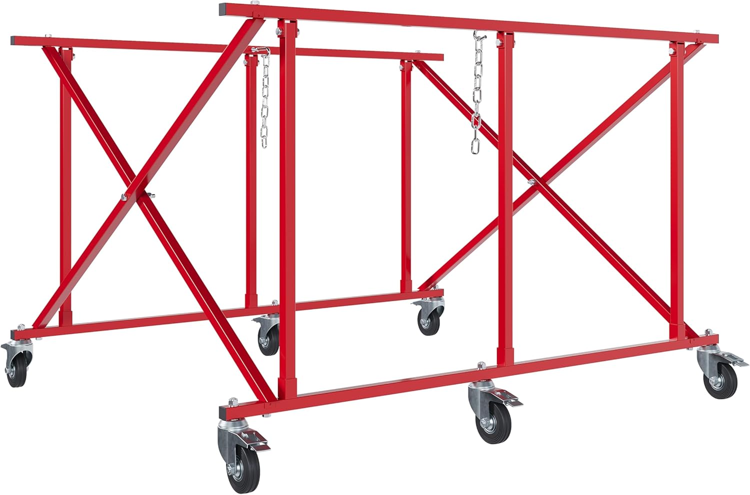 KUAFU Folding Truck Bed Cart Dolly for Large Auto Parts Transport