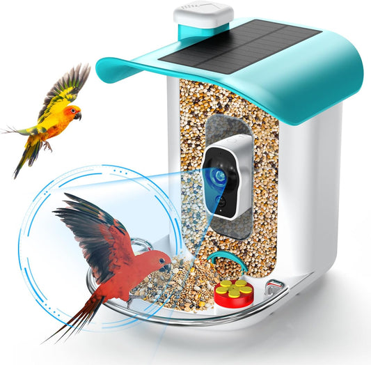 Smart Bird Feeder Camera - AI Identify, Auto Capture, Real-Time Views