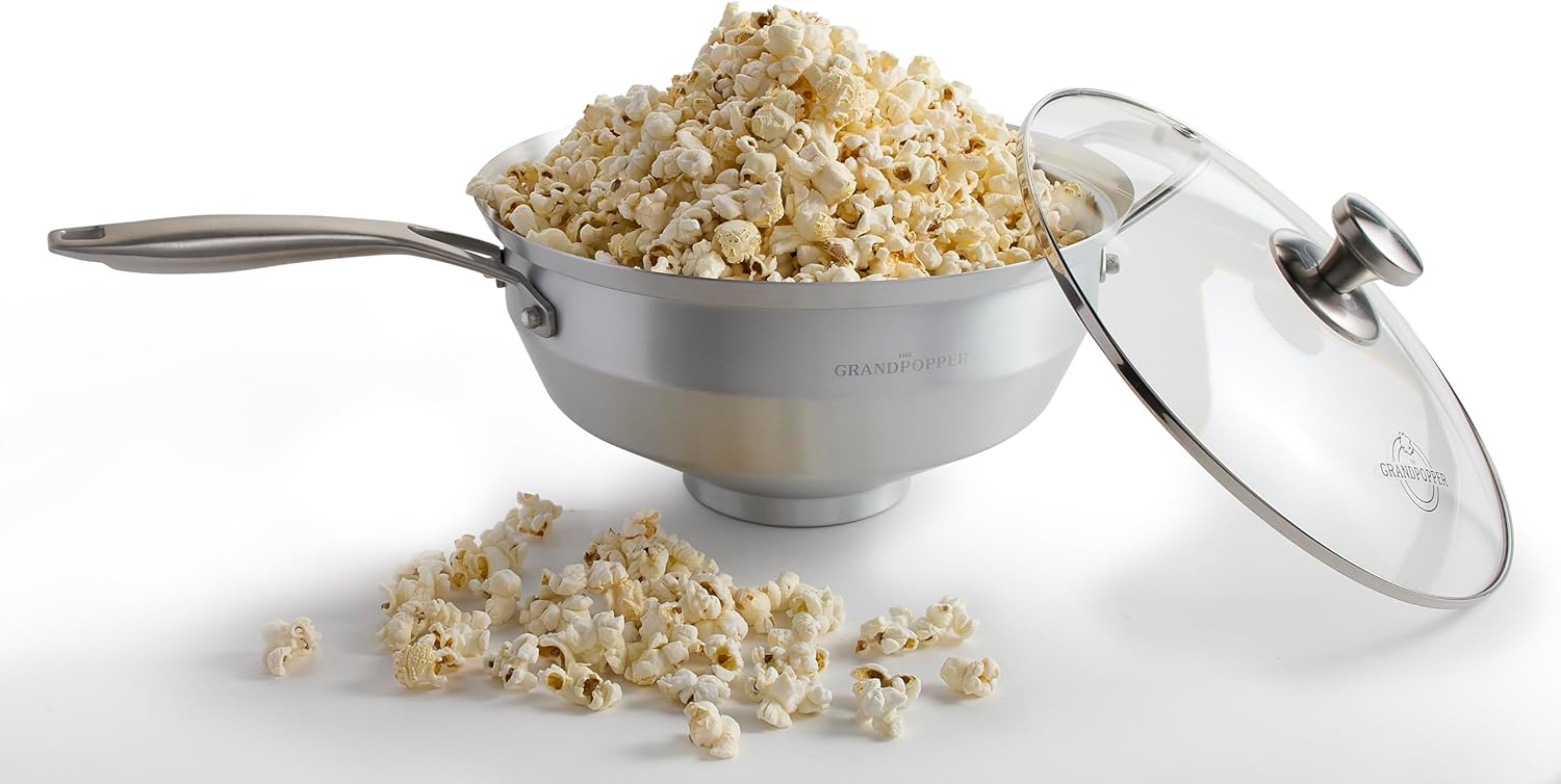 GrandPopper | No-Stir Stovetop Popcorn Maker