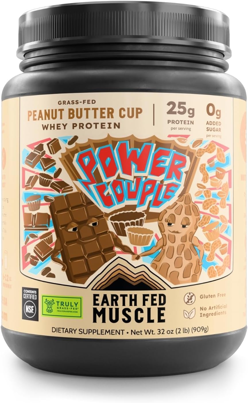 Grass-Fed Whey Protein Isolate with Peanut Butter Chocolate Flavor