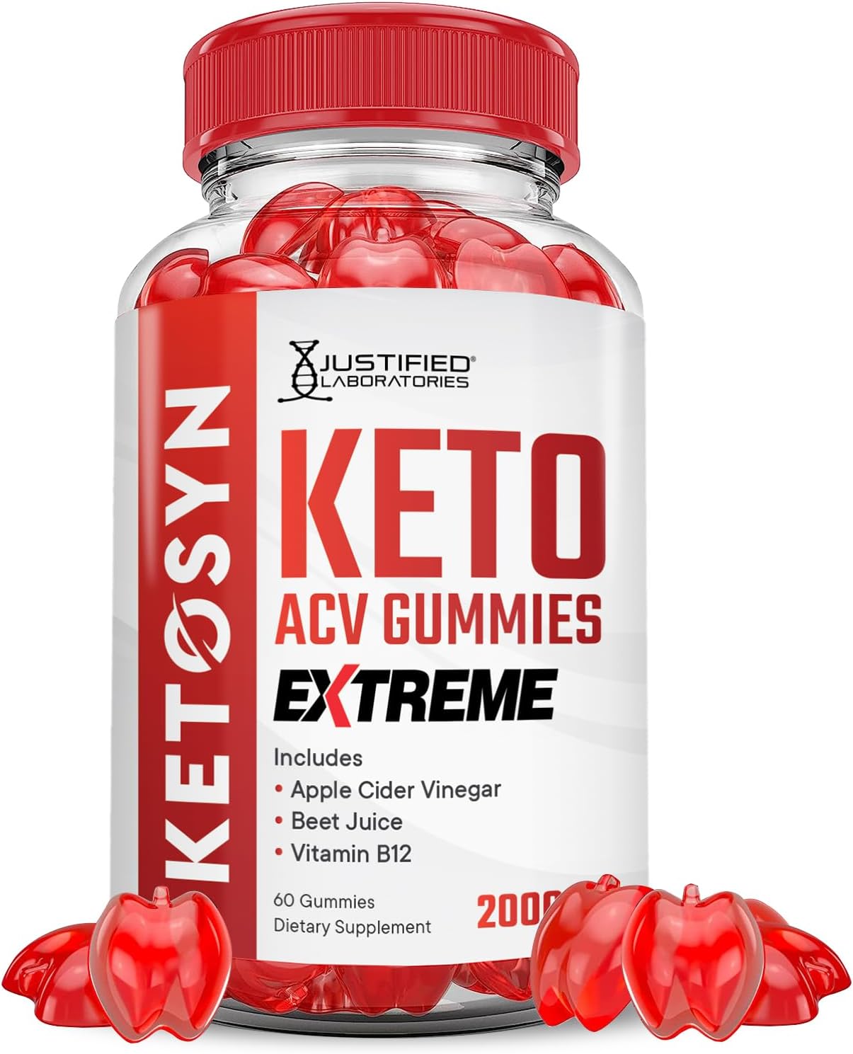 Ketosyn Extreme ACV Gummies - Pomegranate Power