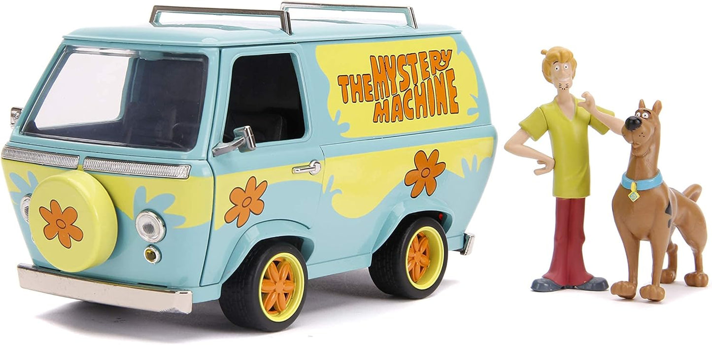 Jada 1:24 Diecast Mystery Machine w/ Scooby - Authentic Replica