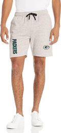 FOCO NFL Mens Team Logo Gray Wordmark Fleece Shorts - Comfortable