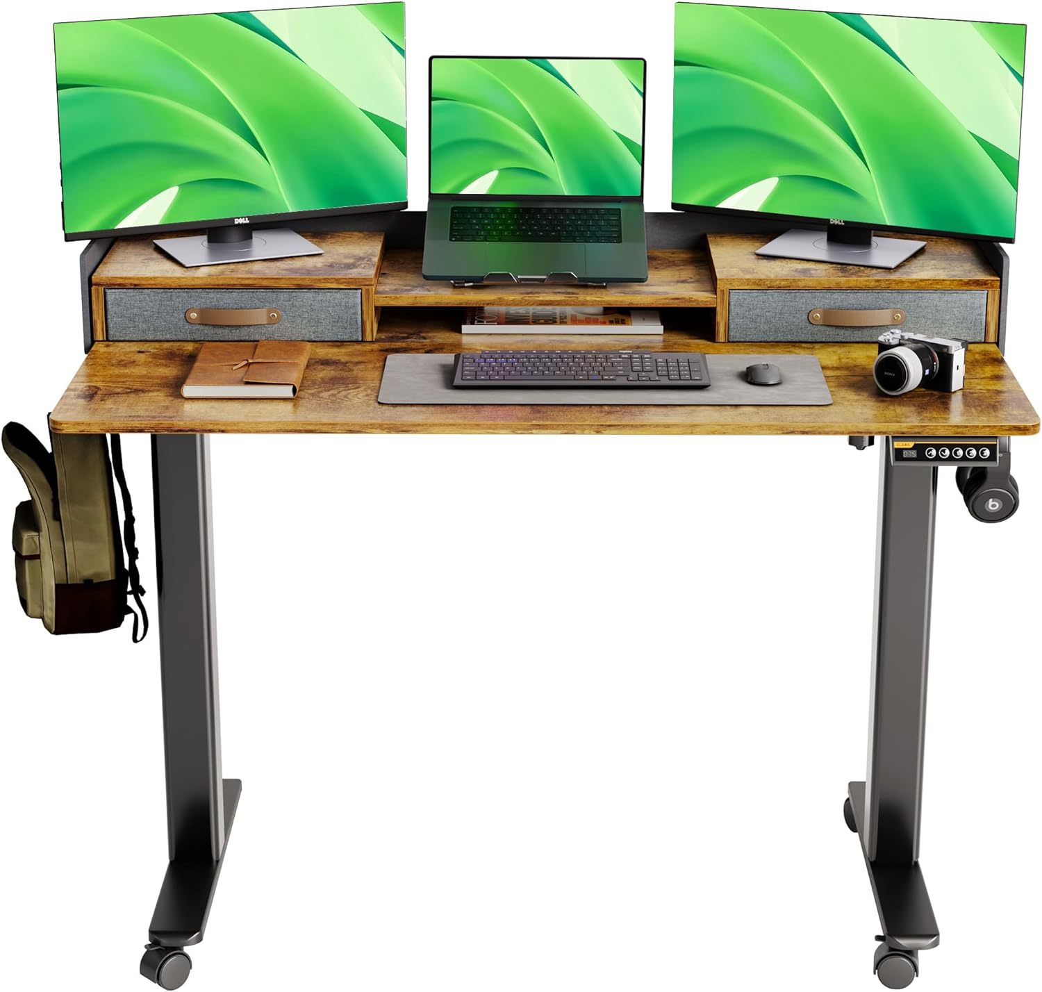 Adjustable Electric Standing Desk w/ Storage