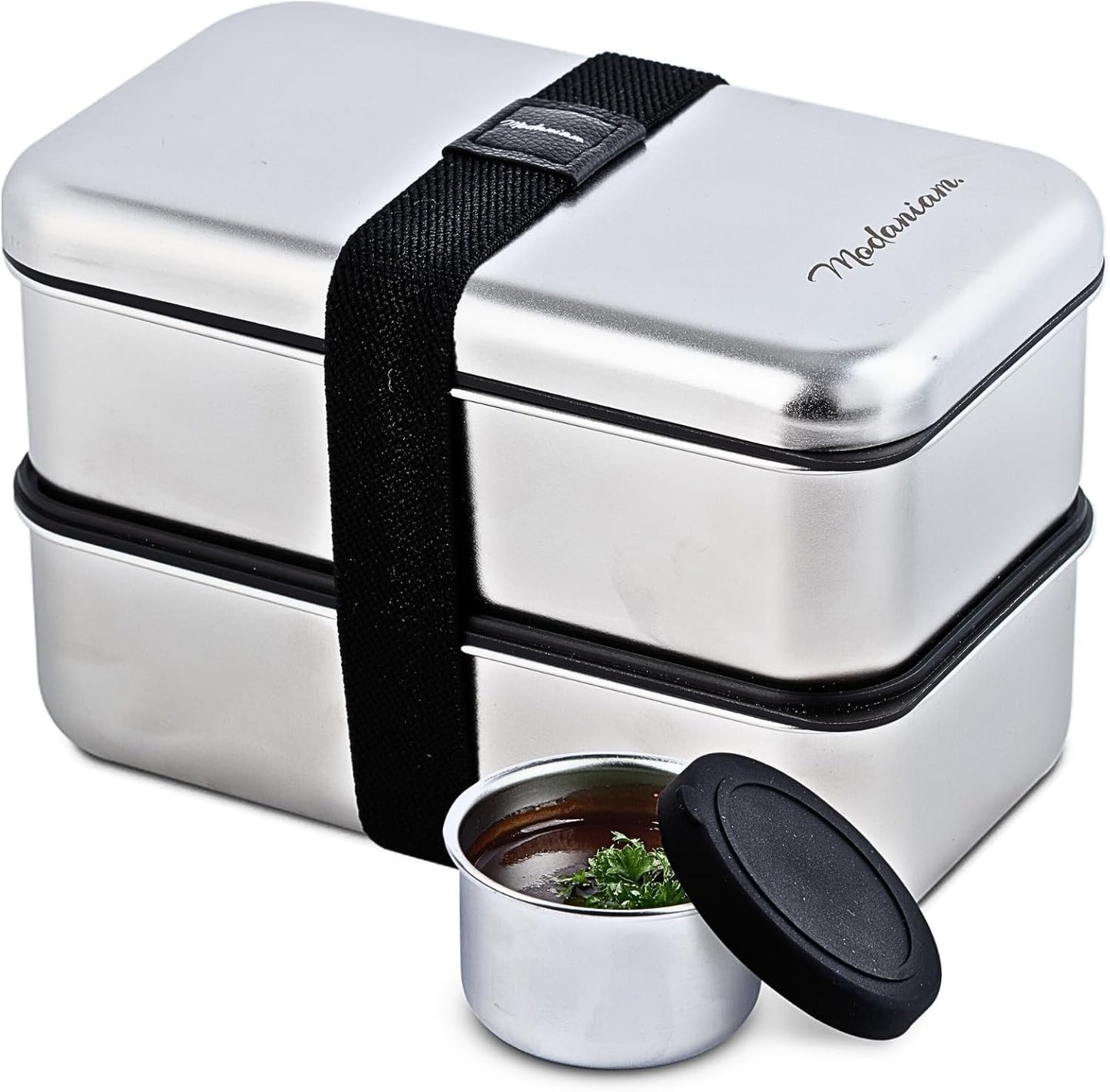 Stackable Stainless Steel Bento Box for Adults - Microwave Safe