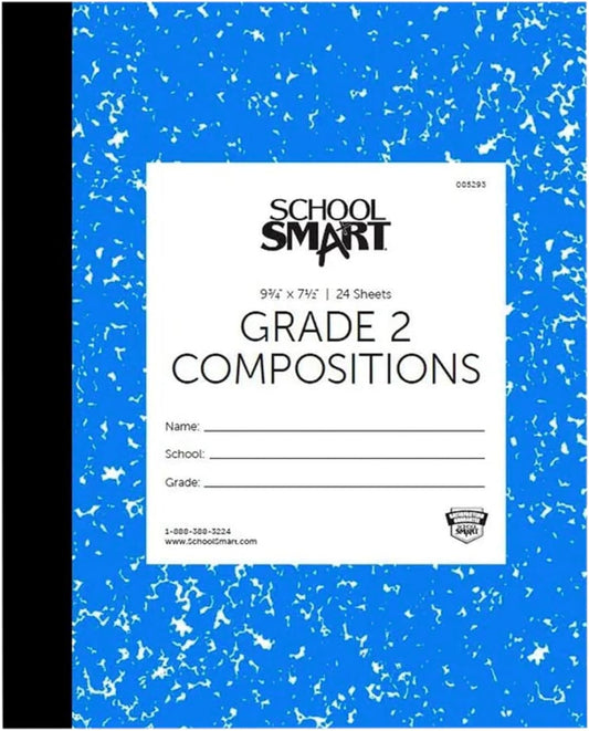 Grade 2 Skip-A-Line Composition Book, Blue - 48 Pages