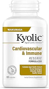Kyolic Aged Garlic Extract Formula 200 for Heart Health Support